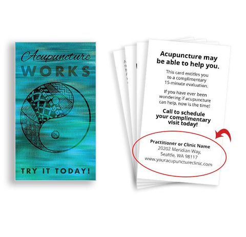 Call-to-Action Cards - Blue Yin Yang