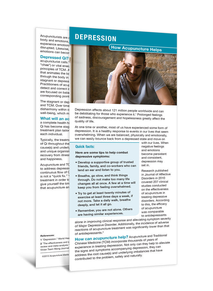 Depression - Acupuncture Patient Education Cards