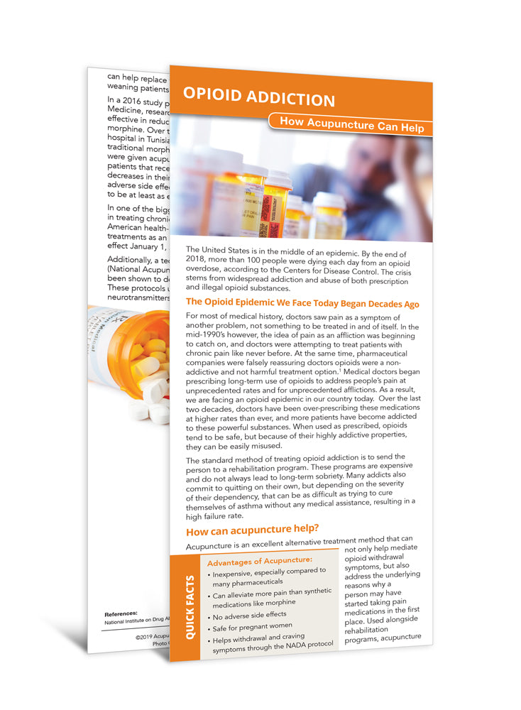 Opioid Addiction - Education Card