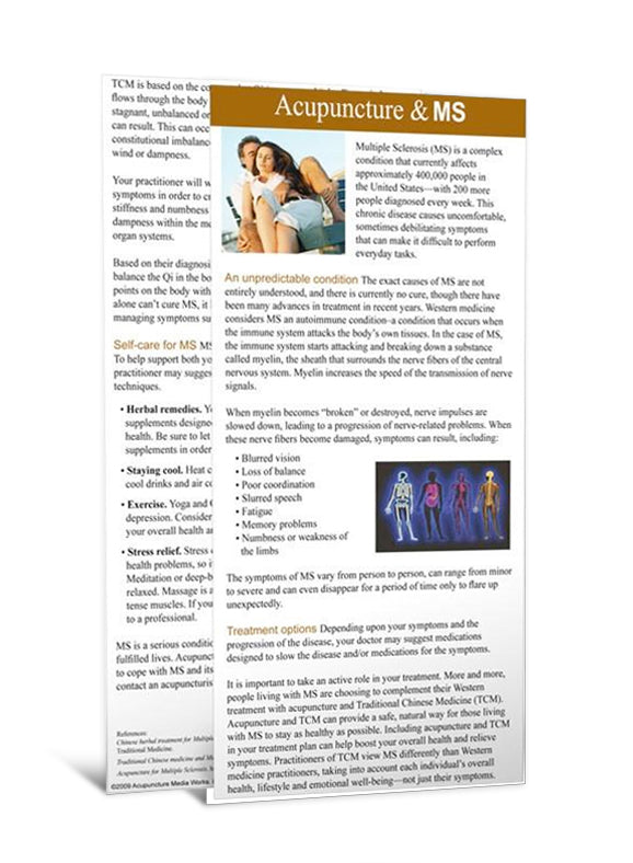 MS - Acupuncture Patient Education Cards