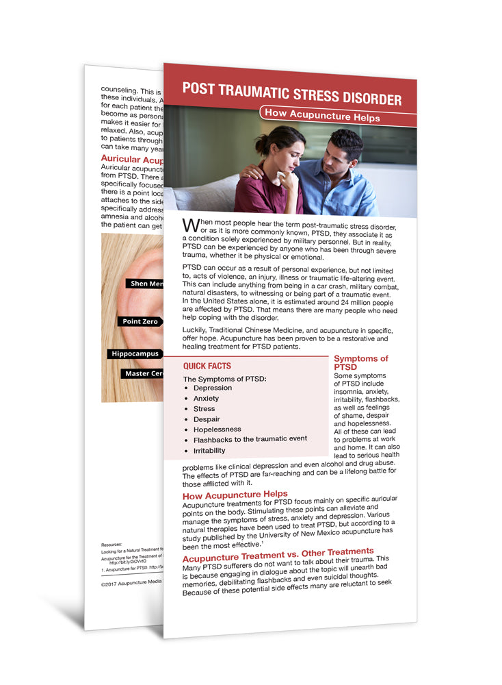 PTSD - Acupuncture Patient Education Cards