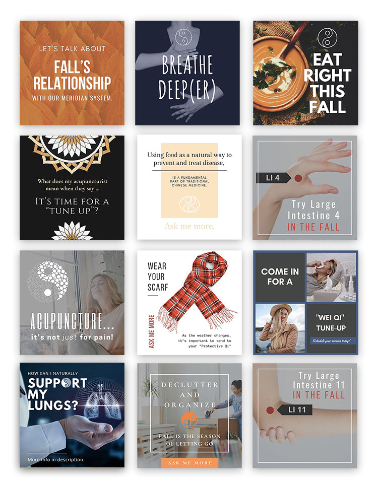 Social Media Bundle: Fall