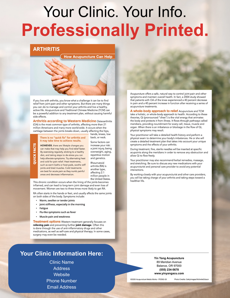 Education Card - Arthritis (Personalized)