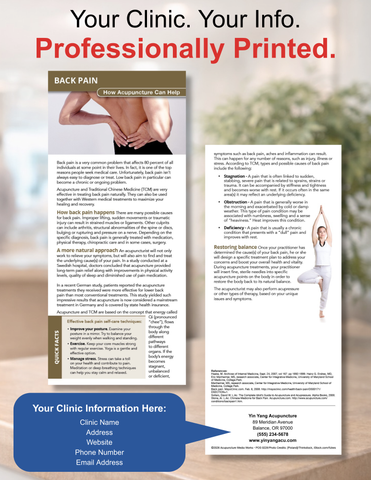 Education Card - Back Pain (Personalized)