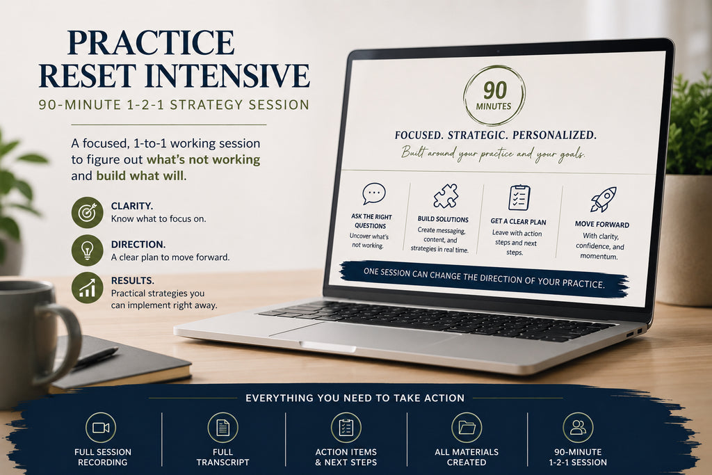 90-Minute 1–2–1 Strategy & Clarity Session for Practitioners