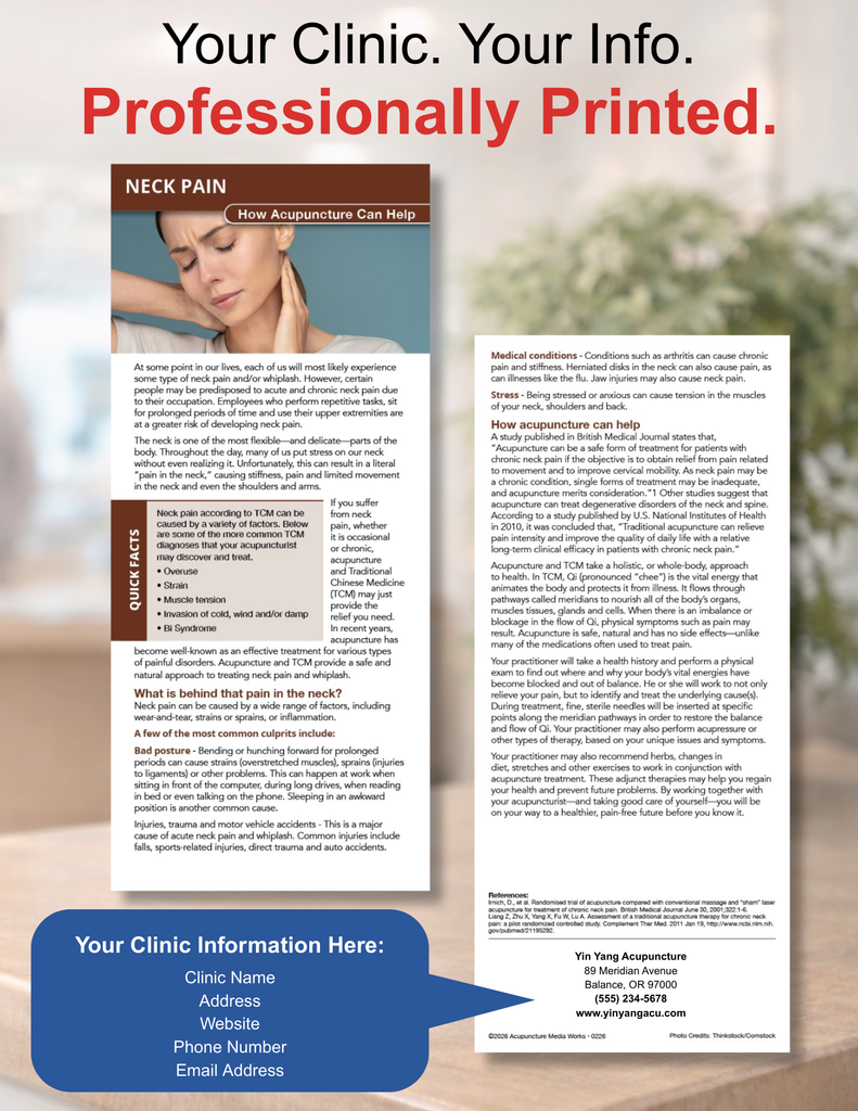 Education Card - Neck Pain (Personalized)