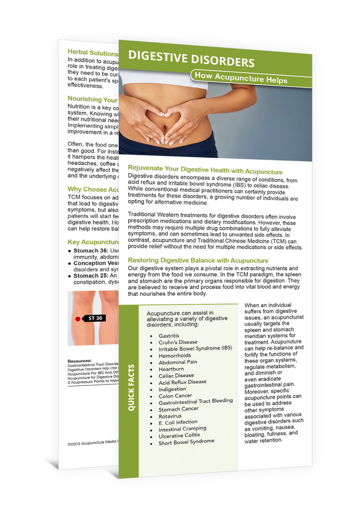 Digestive Disorders - Education Card