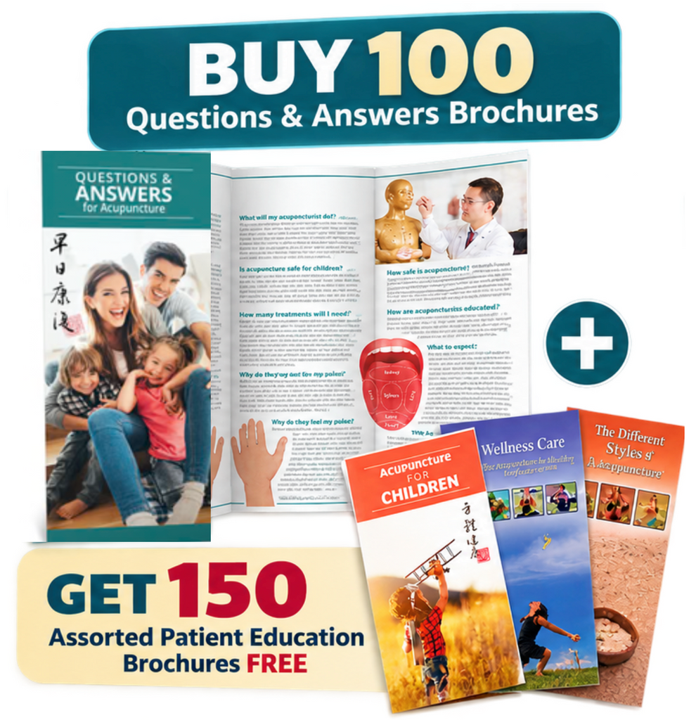 Questions & Answers - Acupuncture Brochure (Pre-order - 100 + 150 Free Brochures)
